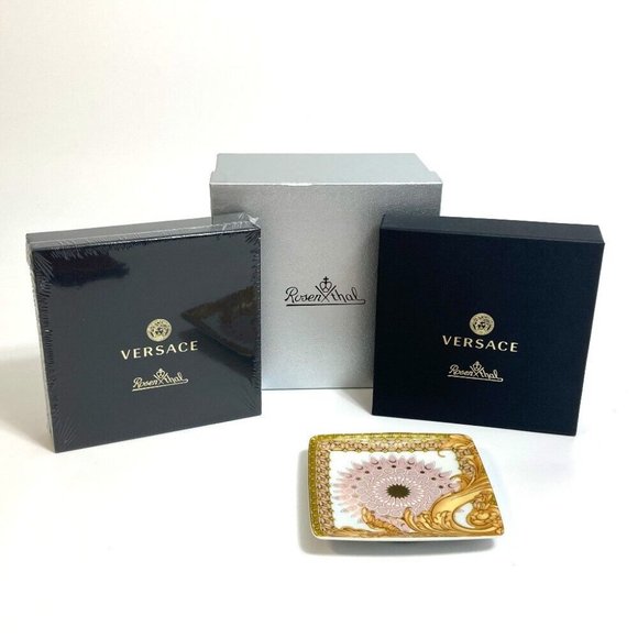 Versace Other - AUTH UNUSED VERSACE Byzantine Rosenthal collab Pair Bowl Flat Mini Plate